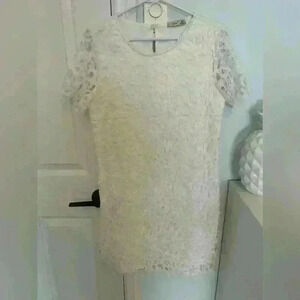 White lace  dress worn once